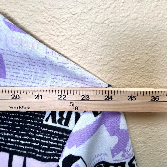 Hearts Collective Newspaper Print Womens Hoodie Sweatshirt XL - Picture 6 of 9